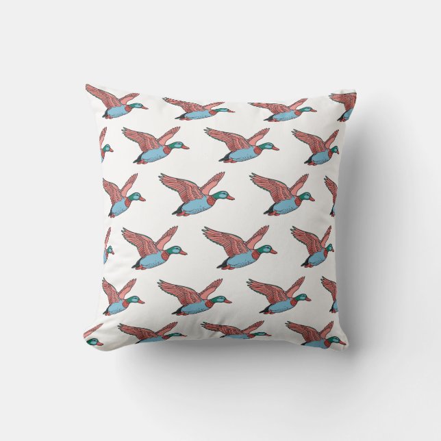 Coussin Les canards peuvent voler !  (Recto)