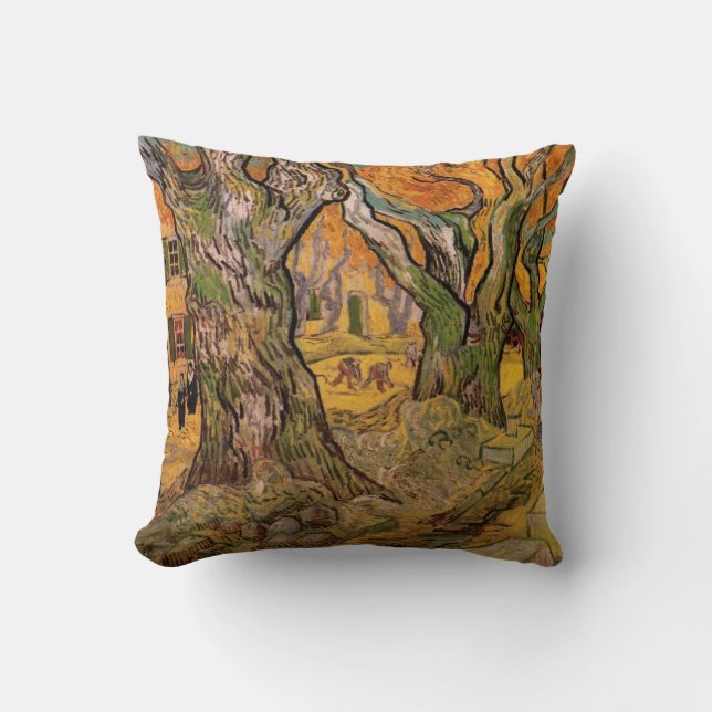 Coussin Les Cantonniers par Vincent van Gogh (Recto)
