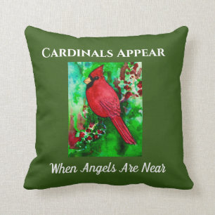 Coussin Les Cardinaux Apparaissent Quand Les Anges Sont Pr