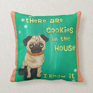 Coussin Les carlins connaissent - le cadeau drôle pour des