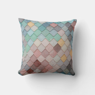 Coussin Les carreaux façonnent la texture art motif