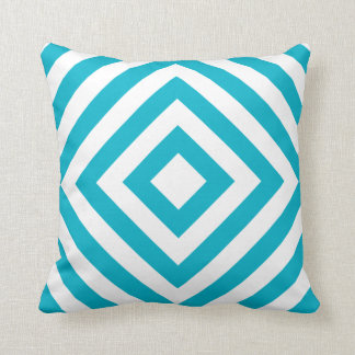 Coussin Les carrés géométriques modèlent bleu de #1A et