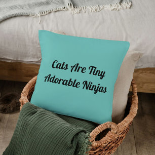 Coussin Les chats sont adorables Ninjas Lumière personnali