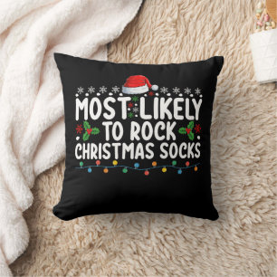 Coussin Les Chaussettes De Noël Les Plus Susceptibles De R