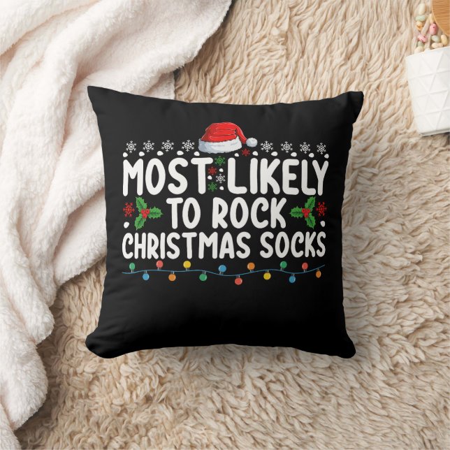 Coussin Les Chaussettes De Noël Les Plus Susceptibles De R (Couverture)