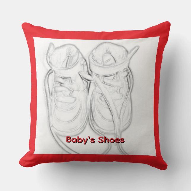 Coussin Les chaussures de bébé (Recto)