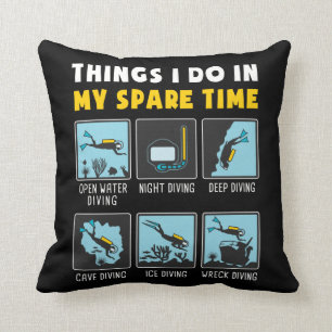 Coussin Les Choses Que Je Fais Dans Mon Temps Libre Plong