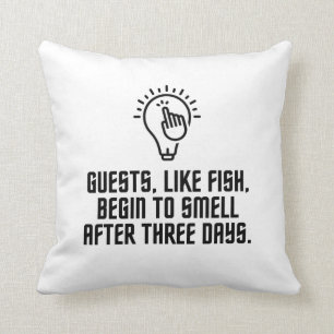 Coussin Les clients aiment les poissons