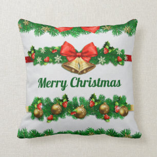 Coussin Les cloches de Noël et les Hollies Lancer l'oreil