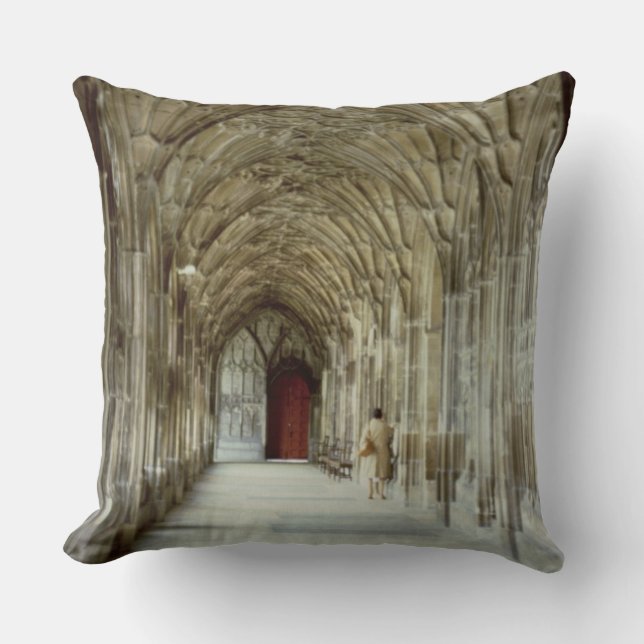 Coussin Les cloîtres de la cathédrale de Gloucester, 12ème (Recto)