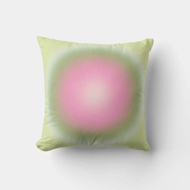 Coussin Les Couleurs 07 Aura Rose Et Vert Gradient (Recto)