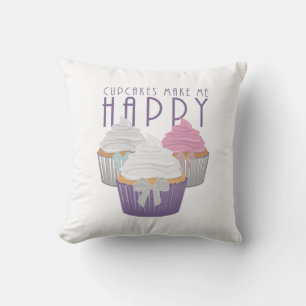 Coussin Les Cupcakes Me Rendent Heureux