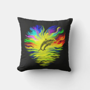 Coussin Les dauphins sous le soleil