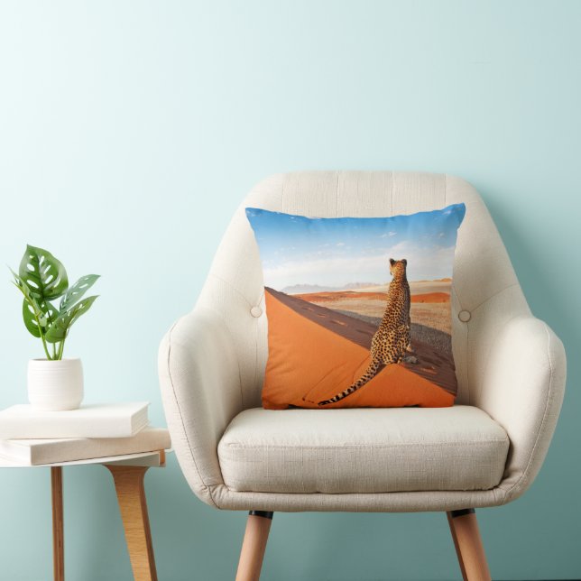 Coussin Les déserts | Désert de Cheetah Savannah (Chaise)