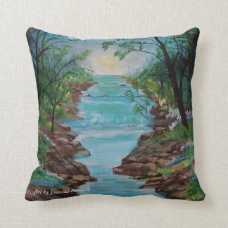 Coussin Les écoulements de rivière
