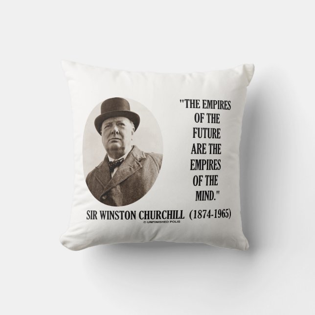 Coussin Les Empires Du Futur Sont Les Empires De L'Esprit (Recto)