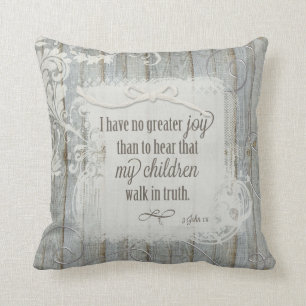 Coussin Les enfants marchent dans la vérité - 3 Jean 1:4