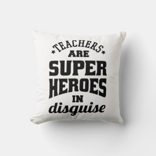 Coussin Les Enseignants Sont De Super Héros En Disque