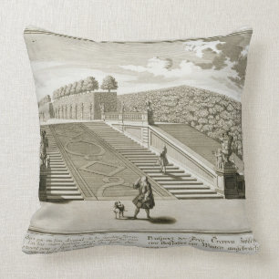 Coussin Les étapes à la terrasse de jardin, palais de