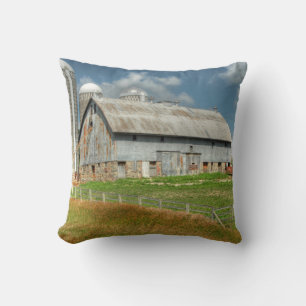 Coussin Les Etats-Unis, grange du Minnesota et silo