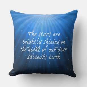 Coussin Les Étoiles Brillantes Sur La Naissance Des Chers 