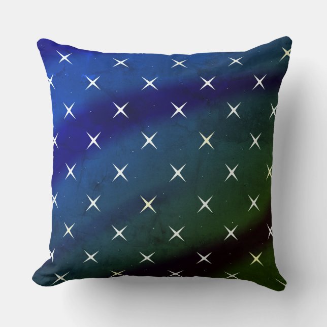 Coussin Les étoiles de Bethléem et les couleurs de la Gala (Recto)