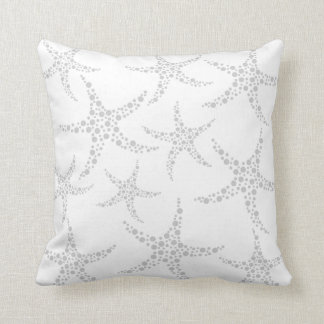 Coussin Les étoiles de mer modèlent dans gris-clair et