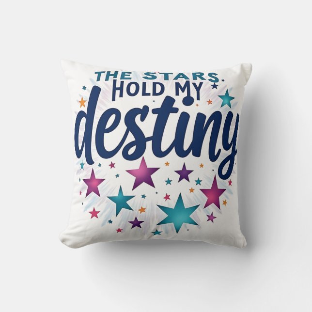 Coussin Les étoiles tiennent mon destin (Recto)