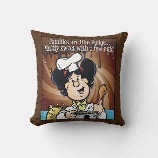 Coussin Les familles sont comme du Fudge
