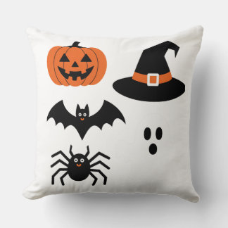 Coussin Les fantômes d'Halloween lancent l'oreiller : Éffr