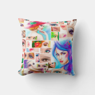 Coussin Les femmes absrétent collage