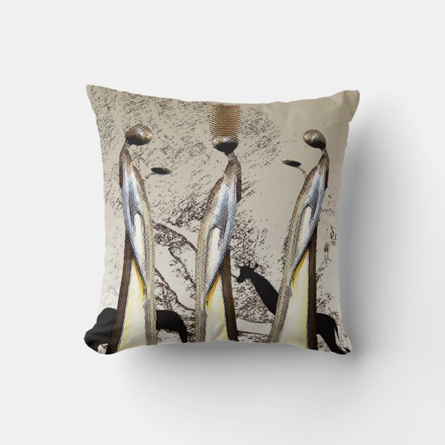 Coussin Les femmes de la jungle (Recto)
