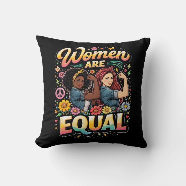 Coussin Les femmes sont égales (Recto)