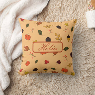 Coussin Les Feuilles de Terracotta tombent