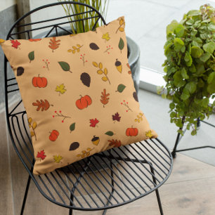 Coussin Les Feuilles de Terracotta tombent