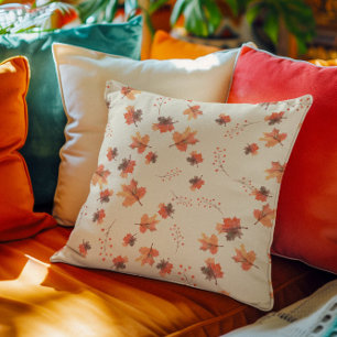 Coussin Les Feuilles de Terracotta tombent