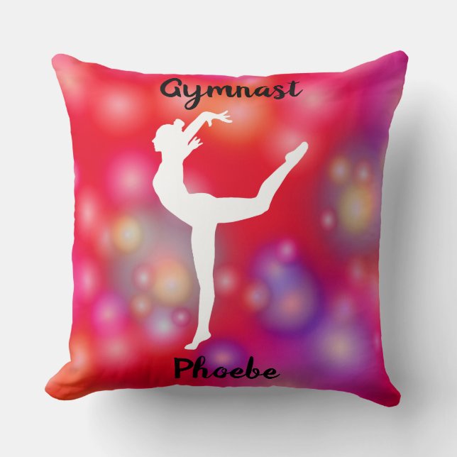 Coussin Les filles Gymnastique bulle amusant (Recto)