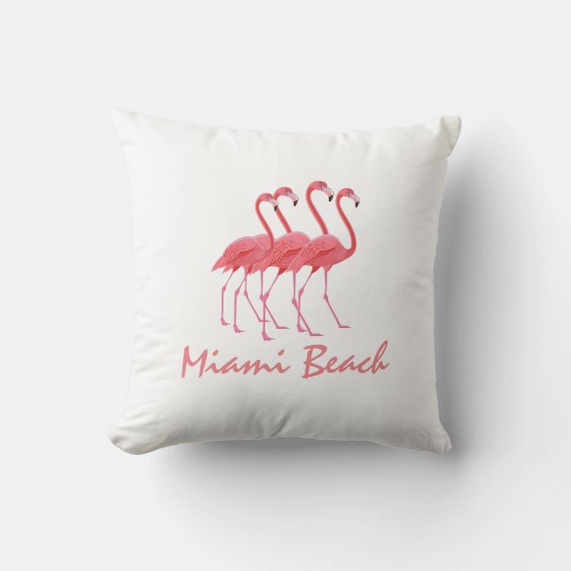 Coussin Les Flamants roses personnalisent (Recto)