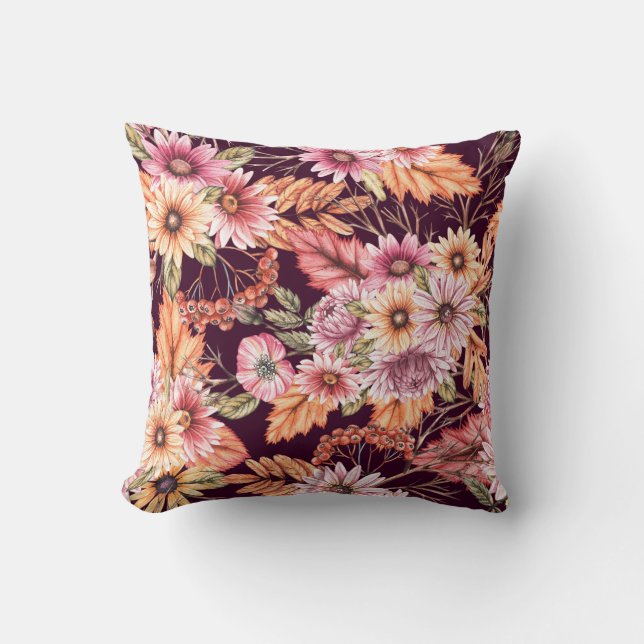 Coussin Les floraisons d'Hibiscus (Recto)