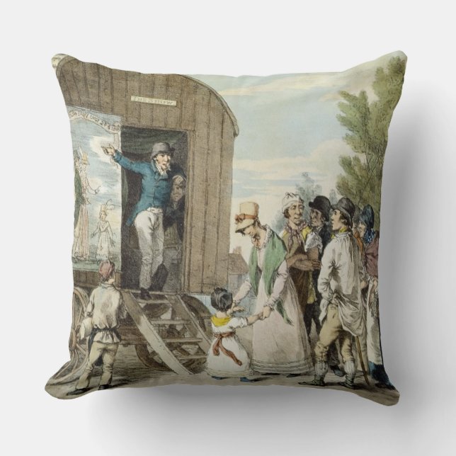 Coussin Les foires : L'exposition, c.1821 (litho de (Recto)