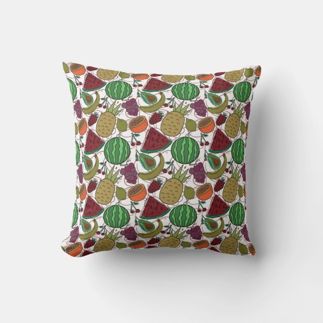 Coussin Les Fruits sautés | Fruit surface pattern 25 (Recto)