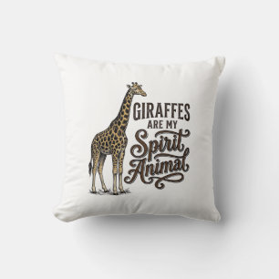 Coussin Les girafes sont mon animal spirituel conception d