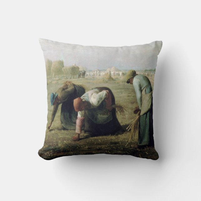 Coussin Les Gleaners, Jean-François Millet, 1857 (Recto)