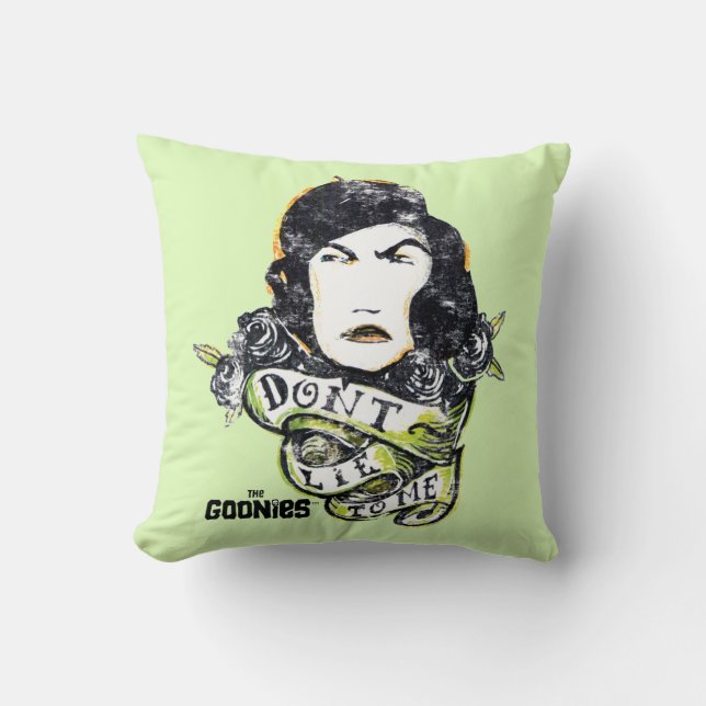 Coussin Les Goonies Mama Fratelli "Ne me mens pas" (Recto)