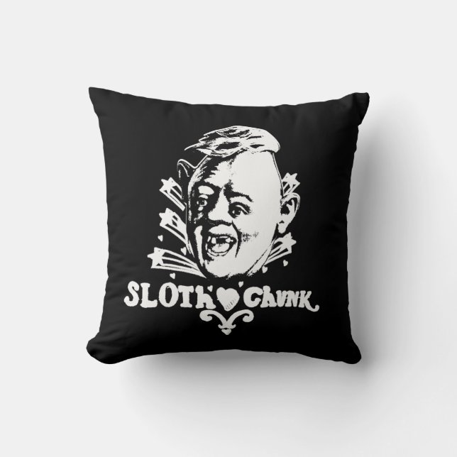 Coussin Les Goonies "Sloth ♥ Chunk" (Recto)
