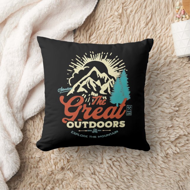 Coussin Les grands extérieurs : découvrez le design montag (Couverture)
