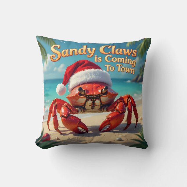 Coussin Les griffes de sable sont venues en ville (Recto)