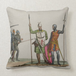 Coussin Les guerriers anglo-saxons, plaquent 14 'de