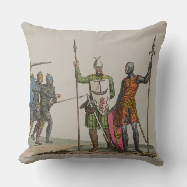 Coussin Les guerriers anglo-saxons, plaquent 14 'de (Recto)