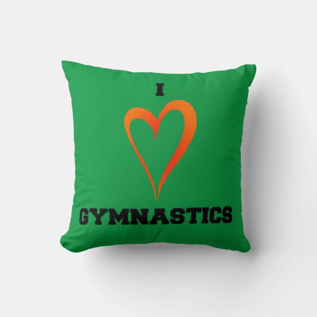Coussin Les gymnastiques lancent des oreillers. (Recto)